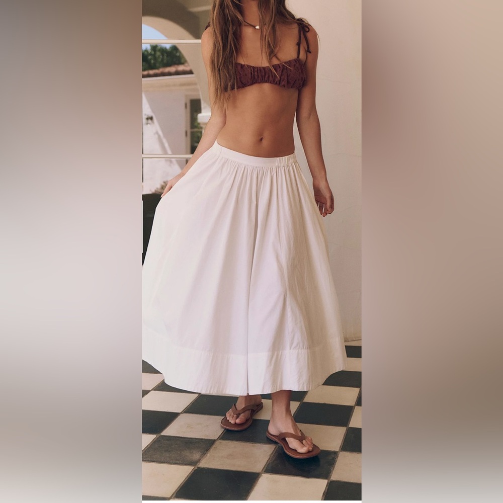 FREE PEOPLE “LOWEN MIDI SKIRT”
*NWT $60.00 *SIZE: LARGE *COLOR: IVORY - Picture 3 of 9